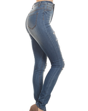 Load image into Gallery viewer, SQUEEZE ME DISTRESSED JEANS
