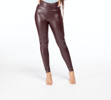 Load image into Gallery viewer, WILD SIDE LEGGINGS BURGUNDY
