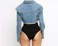 Load image into Gallery viewer, CORNER POCKET DENIM JACKET
